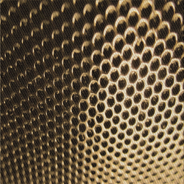 Round Patterned Bronze Brown Rug, pat2227brn