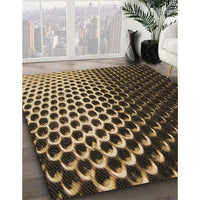 Patterned Bronze Brown Rug, pat2227brn