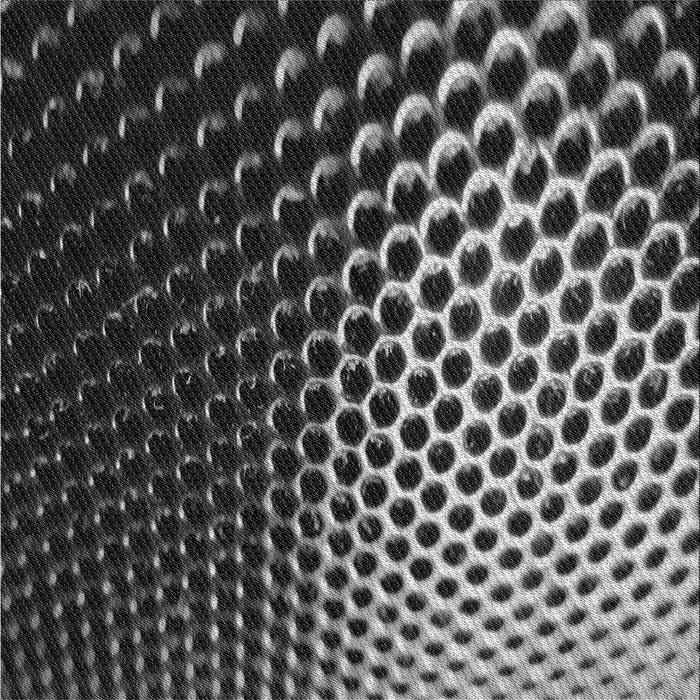 Round Patterned Midnight Gray Rug, pat2227gry