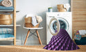 Machine Washable Transitional Purple Rug in a Washing Machine, wshpat2227pur