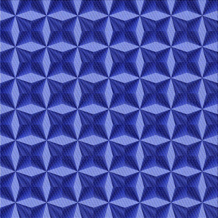 Round Patterned Blue Rug, pat2228blu