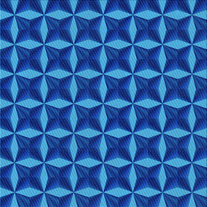 Round Patterned Cobalt Blue Rug, pat2228lblu