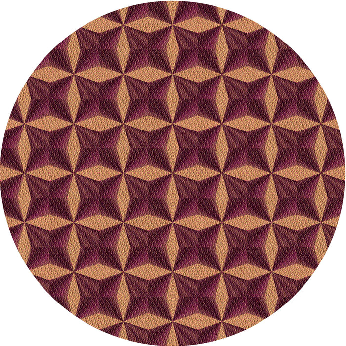 Square Machine Washable Transitional Burgundy Red Rug in a Living Room, wshpat2228org