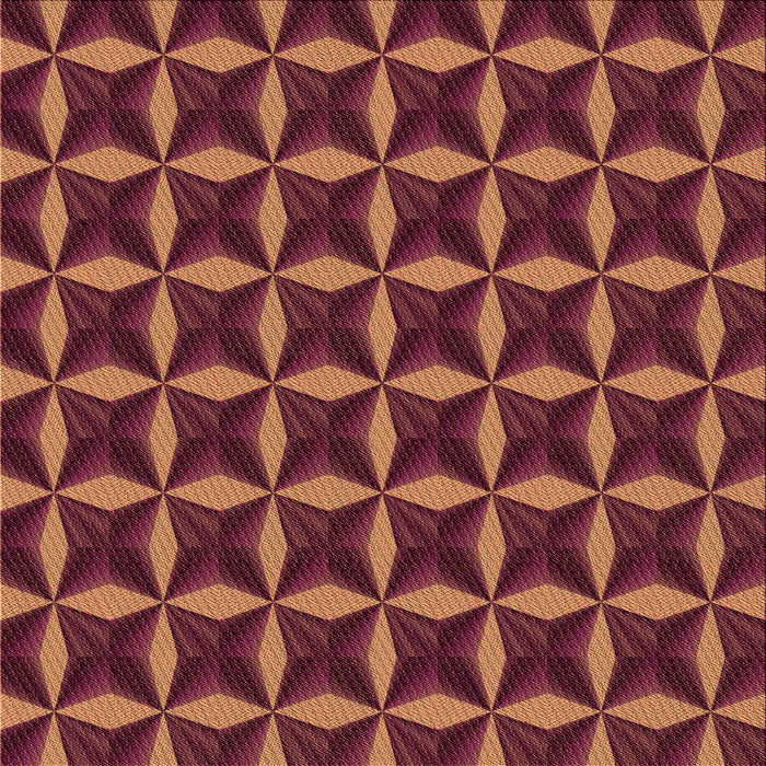 Round Patterned Burgundy Red Rug, pat2228org