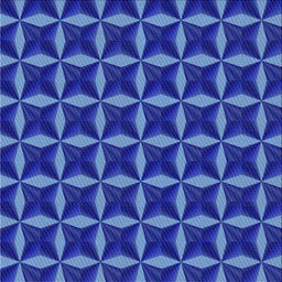Square Patterned Blue Novelty Rug, pat2228