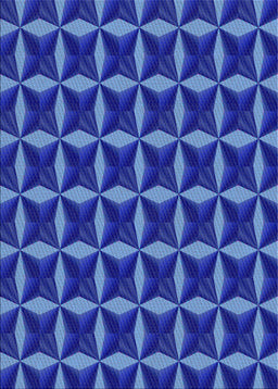 Patterned Blue Novelty Rug, pat2228