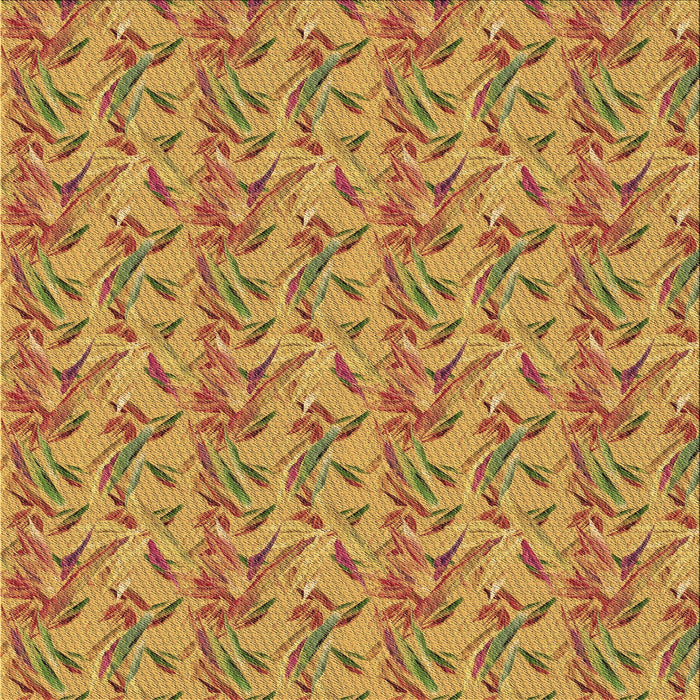 Round Machine Washable Transitional Yellow Rug, wshpat2229brn