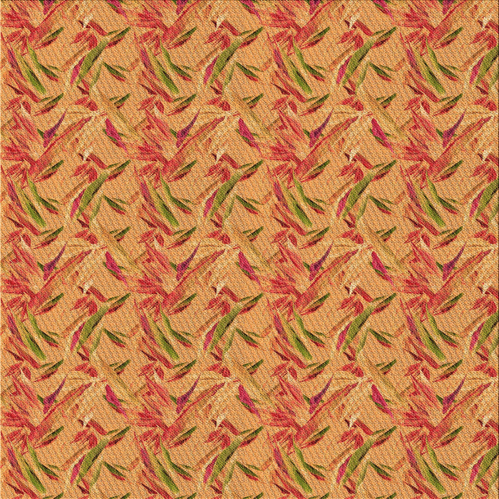 Round Machine Washable Transitional Orange Red Orange Rug, wshpat2229org