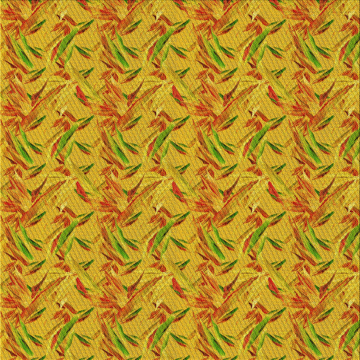 Round Machine Washable Transitional Deep Yellow Rug, wshpat2229yw