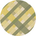 Square Patterned Brass Green Rug, pat223brn