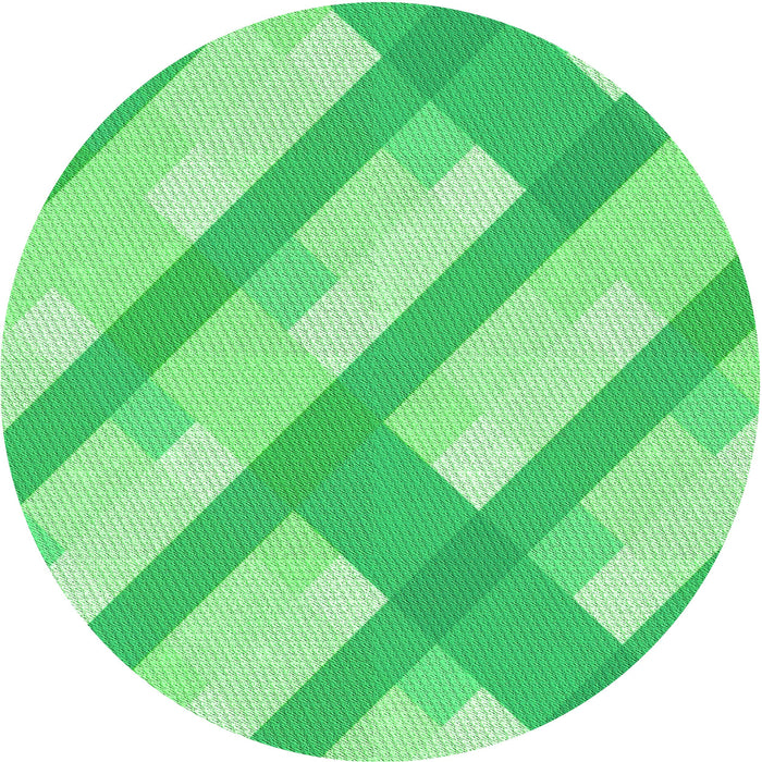 Square Machine Washable Transitional Green Rug in a Living Room, wshpat223grn