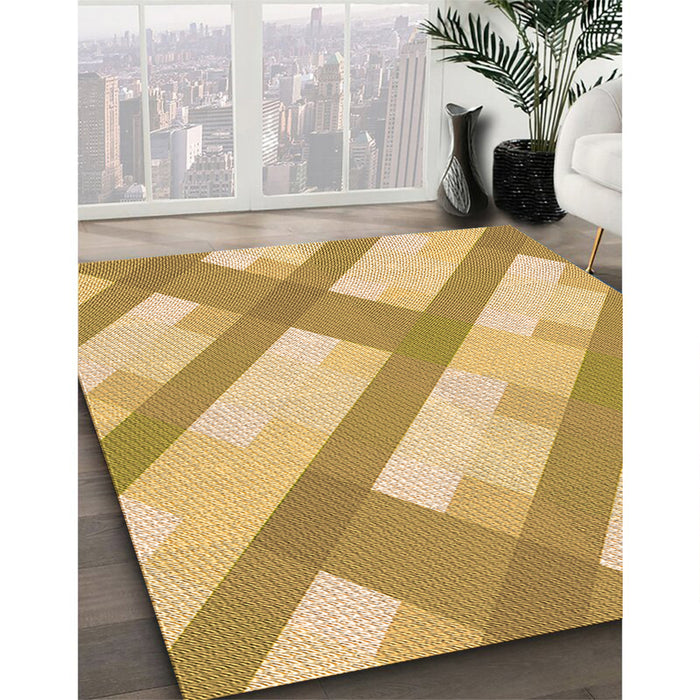 Machine Washable Transitional Cinnamon Brown Rug in a Family Room, wshpat223org