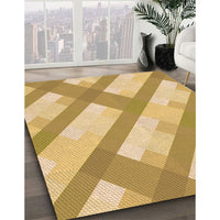 Patterned Cinnamon Brown Rug, pat223org