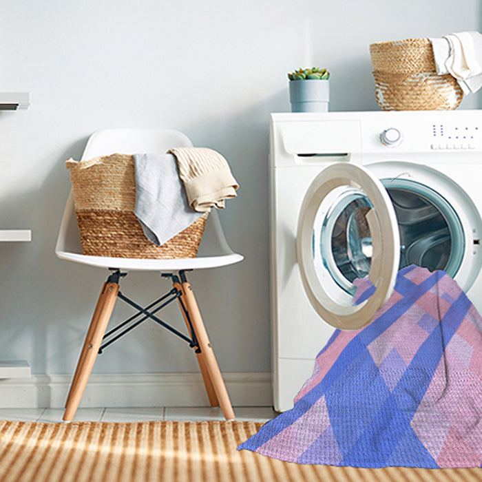 Machine Washable Transitional Purple Rug in a Washing Machine, wshpat223pur