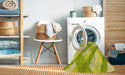 Machine Washable Transitional Pistachio Green Rug in a Washing Machine, wshpat223yw