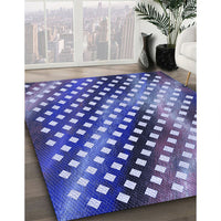 Patterned Purple Mimosa Purple Rug, pat2230blu