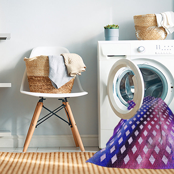 Machine Washable Transitional Bright Purple Rug in a Washing Machine, wshpat2230pur