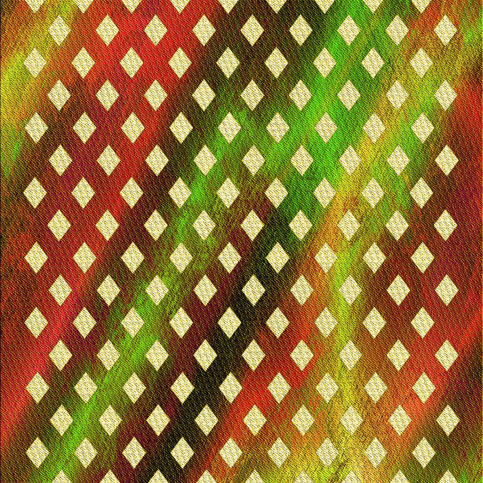 Patterned Green Rug, pat2230yw
