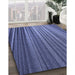 Machine Washable Transitional Blue Rug in a Family Room, wshpat2231blu