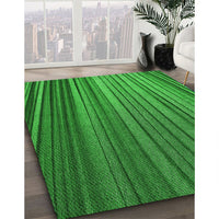 Patterned Green Rug, pat2231grn