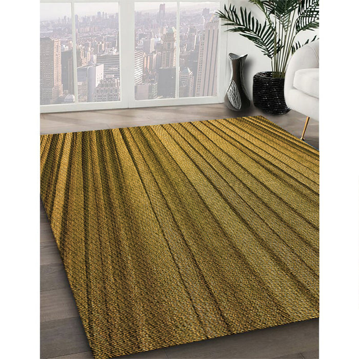 Machine Washable Transitional Dark Bronze Brown Rug in a Family Room, wshpat2231org