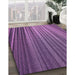 Patterned Purple Rug in Family Room, pat2231pur