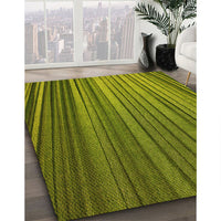 Patterned Pistachio Green Rug, pat2231yw