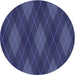 Square Patterned Blue Rug, pat2232blu