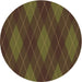 Square Patterned Bakers Brown Rug, pat2232brn