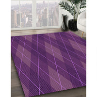 Patterned Orchid Purple Rug, pat2232pur