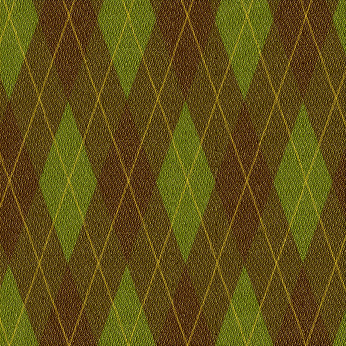 Round Patterned Dark Yellow Green Rug, pat2232yw