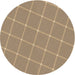 Square Patterned Brown Sand Brown Rug, pat2233brn