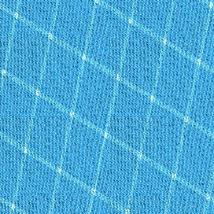 Patterned Bright Turquoise Blue Rug, pat2233lblu