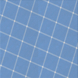 Square Patterned Bright Navy Blue Novelty Rug, pat2233