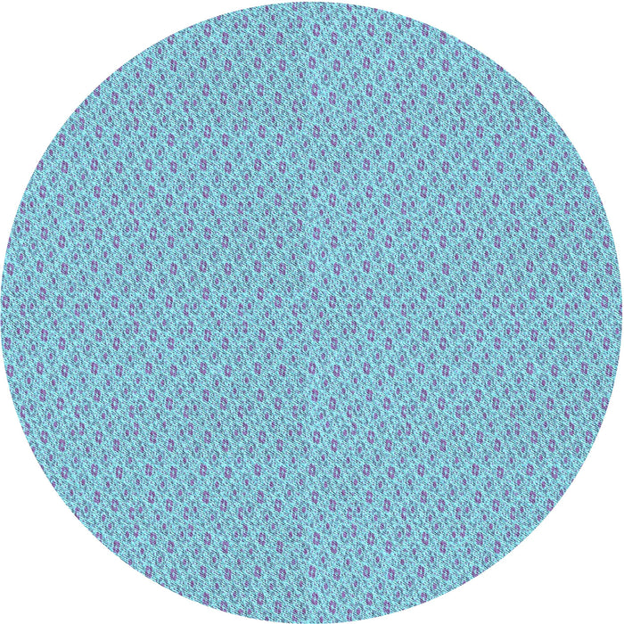 Square Patterned Iceberg Blue Rug, pat2234lblu