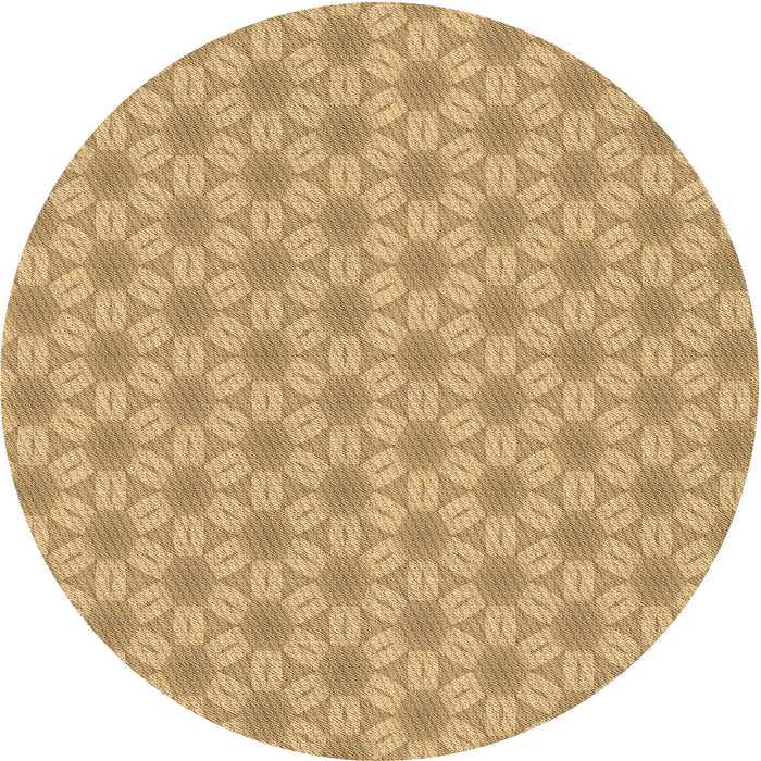 Square Patterned Yellow Orange Rug, pat2235brn