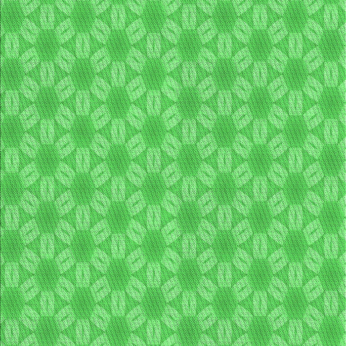 Machine Washable Transitional Neon Green Rug, wshpat2235grn