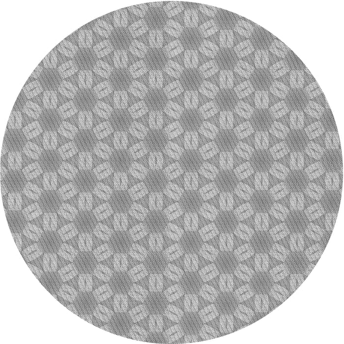 Square Patterned Gray Rug, pat2235gry