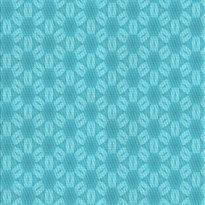 Patterned Dark Turquoise Green Rug, pat2235lblu