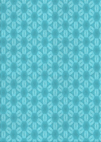 Machine Washable Transitional Dark Turquoise Green Rug, wshpat2235lblu