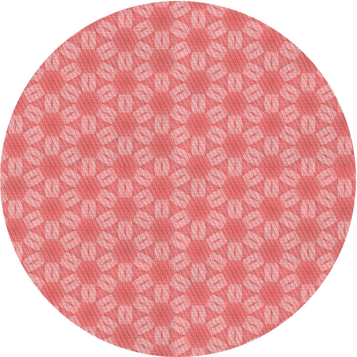 Square Machine Washable Transitional Light Coral Pink Rug in a Living Room, wshpat2235rd
