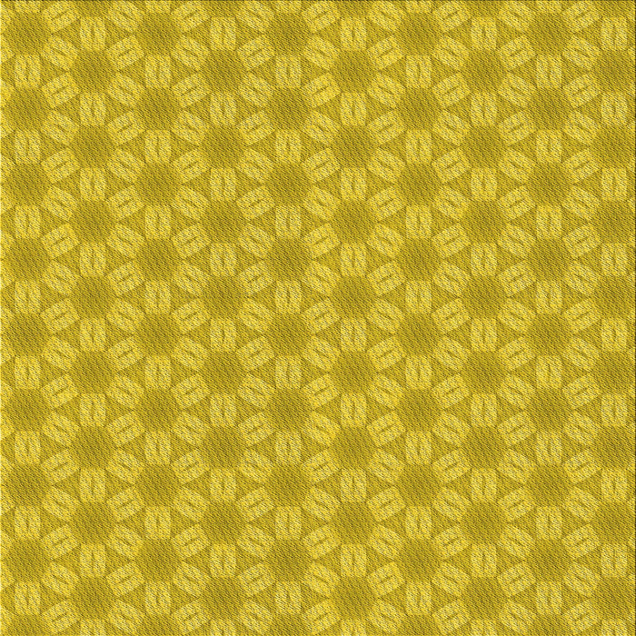 Round Patterned Orange Gold Rug, pat2235yw