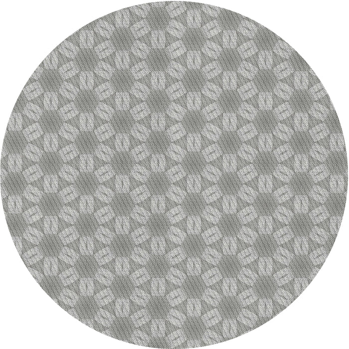 Square Machine Washable Transitional Grey Gray Rug, wshpat2235