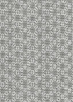 Patterned Gray Novelty Rug, pat2235