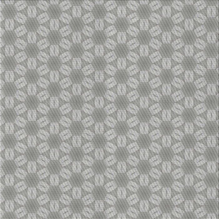 Square Patterned Gray Novelty Rug, pat2235