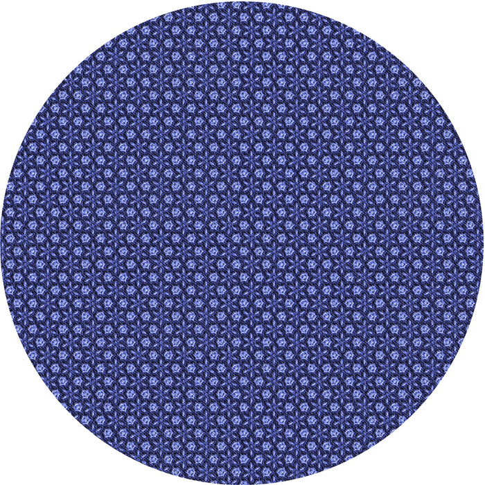 Square Patterned Denim Dark Blue Rug, pat2236blu