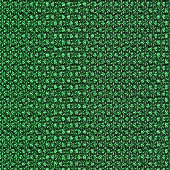 Machine Washable Transitional Deep Emerald Green Rug, wshpat2236grn