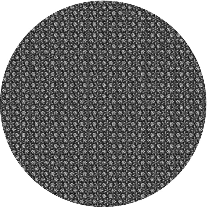 Square Machine Washable Transitional Charcoal Black Rug in a Living Room, wshpat2236gry