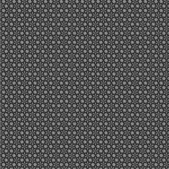 Round Patterned Charcoal Black Rug, pat2236gry