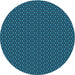 Square Patterned Deep-Sea Blue Rug, pat2236lblu